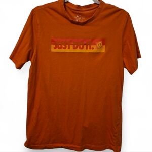 Nike Women Orange Graphic 'Just Do It' Tee